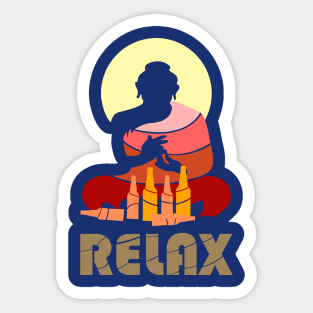 Relax beer Sticker